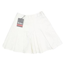 Jupe Mini Plissée En Coton