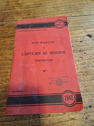 Aide memoire lofficier - memoire, de