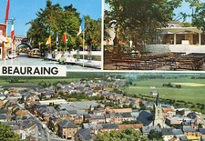 BELGIUM BEAURAING Multivview Map Beautiful Top View Flags