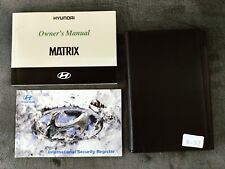 GENUINE HYUNDAI MATRIX 2001-2005 OWNERS MANUAL HANDBOOK WALLET PACK B-52