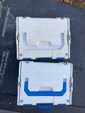 Two Sortimo Organizational Tooling Boxes -stackable and portable