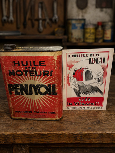 Bidon huile affiche - bidon,