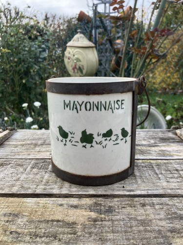 Pot faïence mayonnaise - pot,