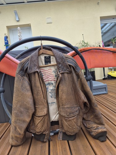 Blouson armée usa ww2 cuir - us,