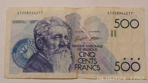 500 francs belges 1989 - 500,