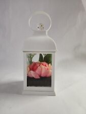 Lantern Lamp PVC White Mini Light Battery Flameless Candle Flower Terrarium