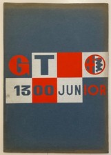 ALFA ROMEO GT JUNIOR 1300 CATALOG BROCHURE ADVERTISING 1966 FRENCH