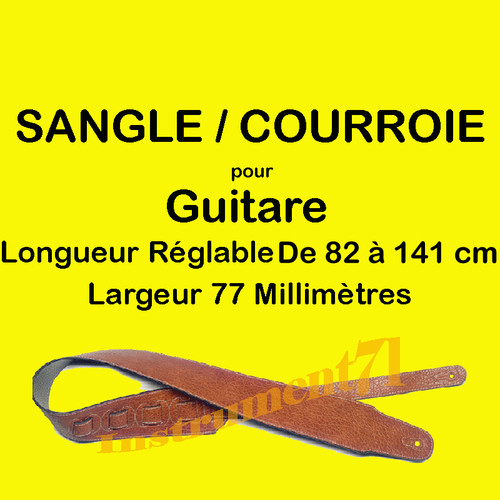 Sangle guitare similicuir - sangle,