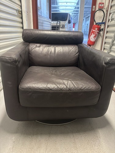 Fauteuil club cuir marron - club,