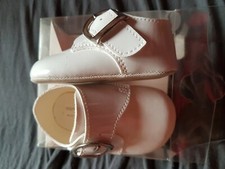 Chaussure cérémonie mariage baptéme enfant garçon bébé blanche en 16