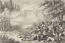 Belgium Belgian Revolution of 1830 engraved by Mathieu circa 1847