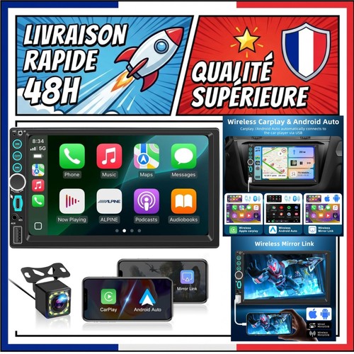 Autoradio din pouces - 7,