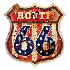 Route 66 Blason effet vintage