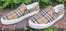 Burberry~Thompson~Nova Check~Espadrills~Slip On~Sneakers~EU 46 US 12