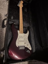 American Fender Stratocaster 6 String Solid Electric Guitar(maroon/purple) 2000