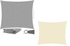 Tente À Voile RECTANGLE Ombre Tissu Solaire Ombre Jardin PARASOL 4X3 M