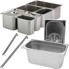 Gastronorme GN 1/6 Bac En Acier Inox Bacs Contenants Alimentaires 176x162mm