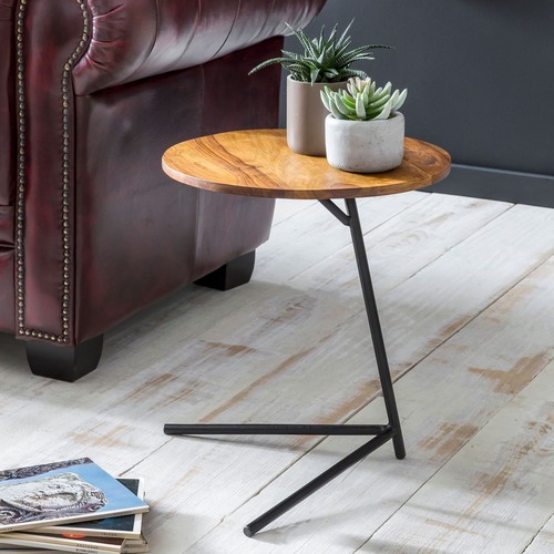 Finebuy table appoint bois - table,