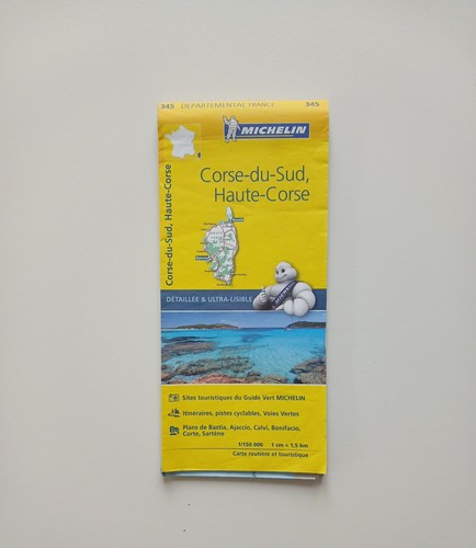 Carte routière michelin - routière, corse