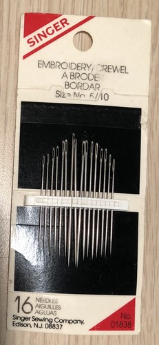 Singer needles 01838 - 16,
