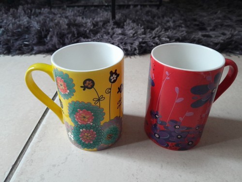 Lot mugs pylones - 2, dahlia