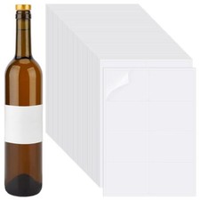 320pcs Étiquettes Adhésives pour Bouteilles de Vin Étiquettes 9.7x7cm Autocol...