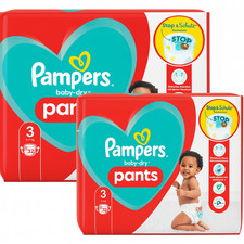 2 Pack de 32 couches Pampers tailles 3