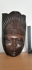 Ancien Masque Suspendu Africain En Ébène De Très Belle Facture 