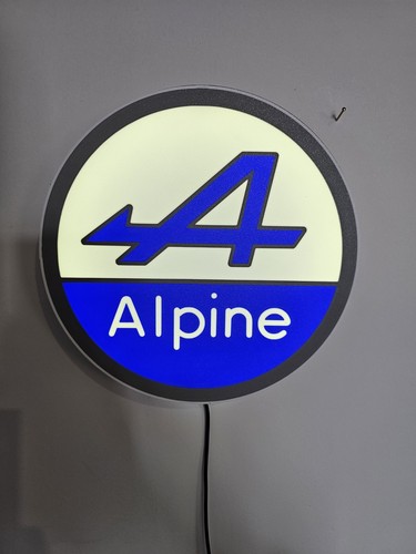 Enseigne alpine lumineuse led - enseigne,