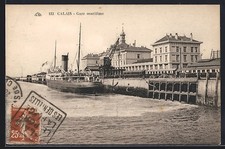 CPA Calais, Gare maritime 1928