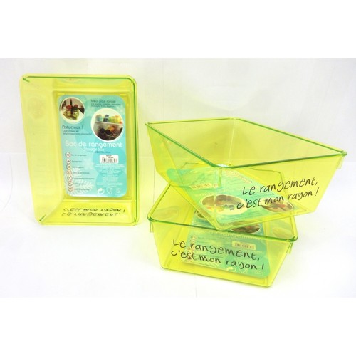 Lot bacs de rangement - bacs,