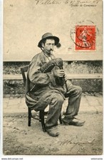 S10089 postcard 23 bagpipe player