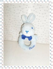 ◈ - Doudou Hochet Lapin Bleu