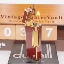 Avec briquet d_Dunhill laqué rouge _nettoyé par ultrasons_fonctionnement