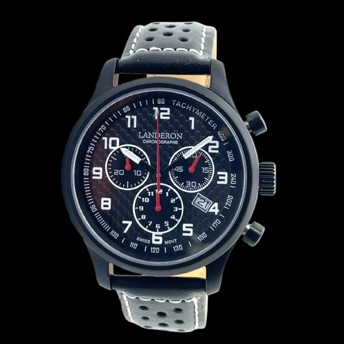 Landeron chronographe black - chronographe,
