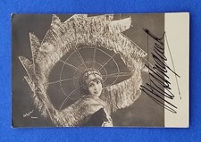 MISTINGUETT  : CARTE PHOTO DEDICACEE  signature autographe