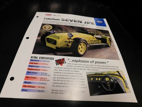 1992 caterham seven jpe spec - 1992,