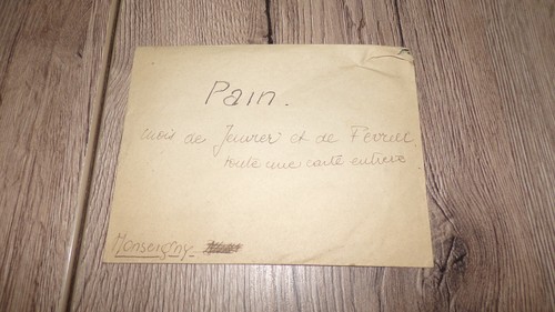 Tickets rationnement pain - tickets,