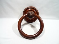 OLD MAHOGANY WOOD WALL TOWEL RACK 19TH CENTURY OLD TOWEL RACK 
