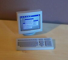 Playmobil (K1102) POLICE - Computer & Keyboard Grey 3159 3165 3176 3954 3992