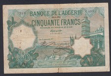 (FR1) Billet ALGERIE 50 Francs