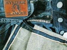 HOT VINTAGE UNISEX HYSTERIC GLAMOUR @ STRAIGHT SELVEDGE JAPAN Denim Jeans 28 x30