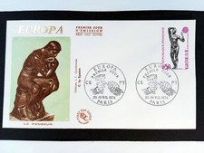 "L'âge d'airain" d'Auguste RODIN FRANCE 1974 Enveloppe 1er JOUR FDC 1180