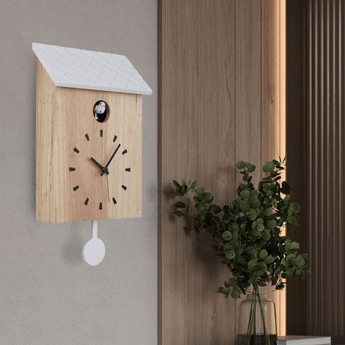 Horloge murale bois coucou - horloge,