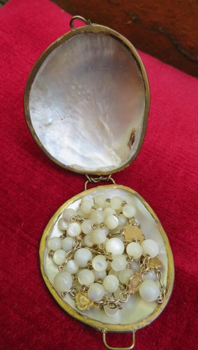 Chapelet ancien perles nacre - ancien,
