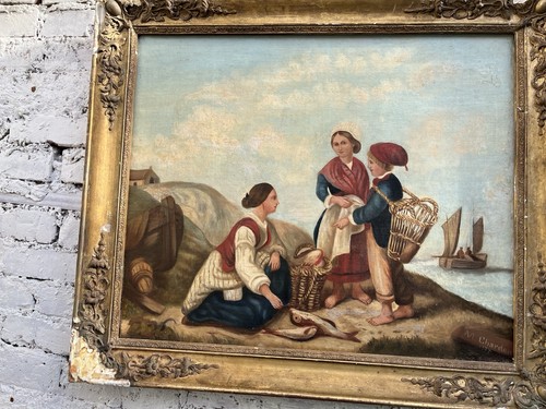 Grande huile sur toile xix - grande,