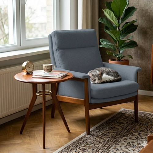 Table basse vintage acajou - table,