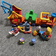 Little People Circus Train Set Unicycle & Horse With Tráiler Clown Lion Seal Lot