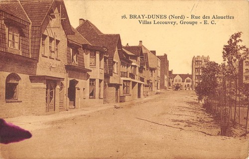 Cpa bray dunes rue des - 59,