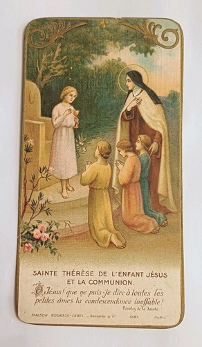 Ancienne image pieuse souvenir - ancienne,